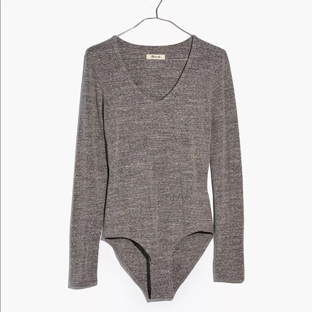 Madewell V-Neck Full-Coverage Bodysuit